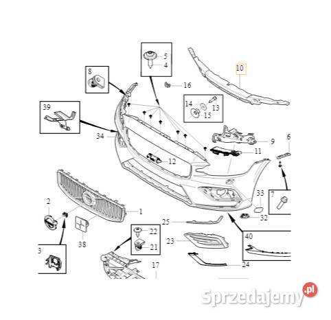 VOLVO S60 V60 V60CC pianka absorber zderzak Bielany Wrocławskie