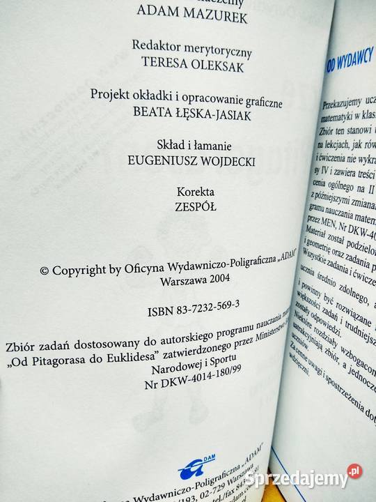 Liczę z Pitagorasem 4 Warszawa