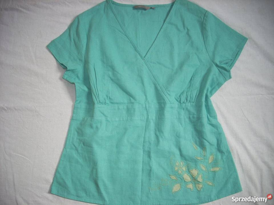Mia Moda Lniana Bluzka Haft 44 małopolskie Nowy Sącz
