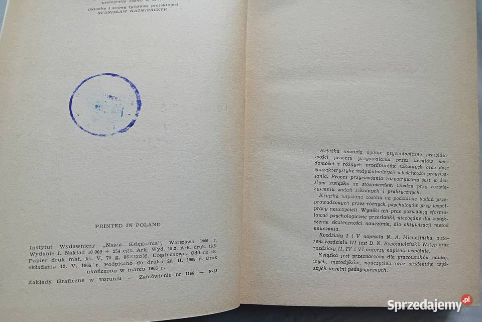DNBogojawleński NAMienczińskaPsychologia Antykwariat Koźminek