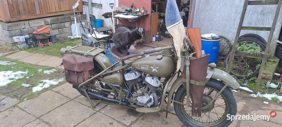 ładnie odrestaurowany harley davidson wla Kluczbork sprzedam