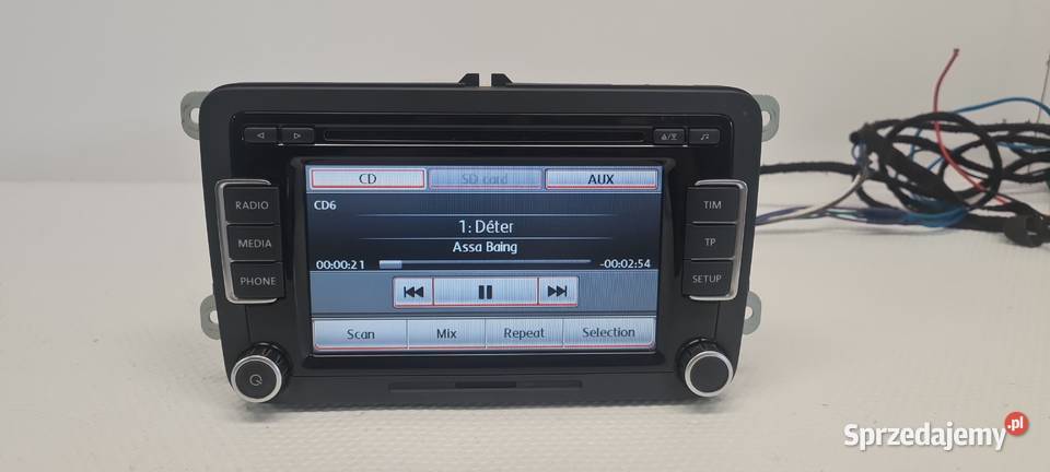 VW RCD510 Passat B7 Golf VI Radio 6CD Mp3 Aux SD Radioodtwarzacze Jarocin