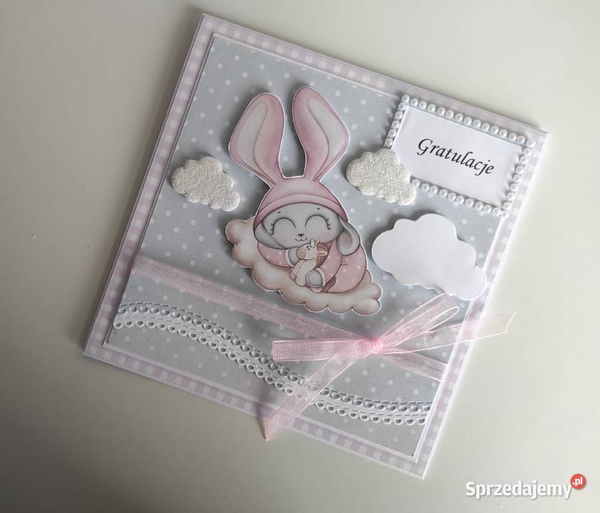 Kartka ręcznie robiona Narodziny urodziny łódzkie Łódź sprzedam