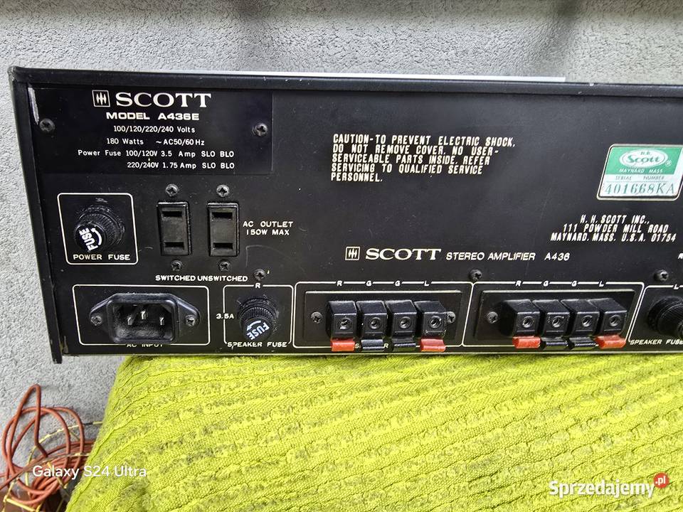 wzmacniacz scott a436 vintage usa 70s Chełm Śląski sprzedam