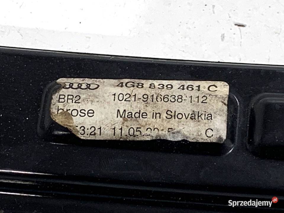 PODNOŚNIK SZYBY LEWY TYŁ AUDI A7 4G 4G8839461C Mechanizmy opuszczania szyb sprzedam