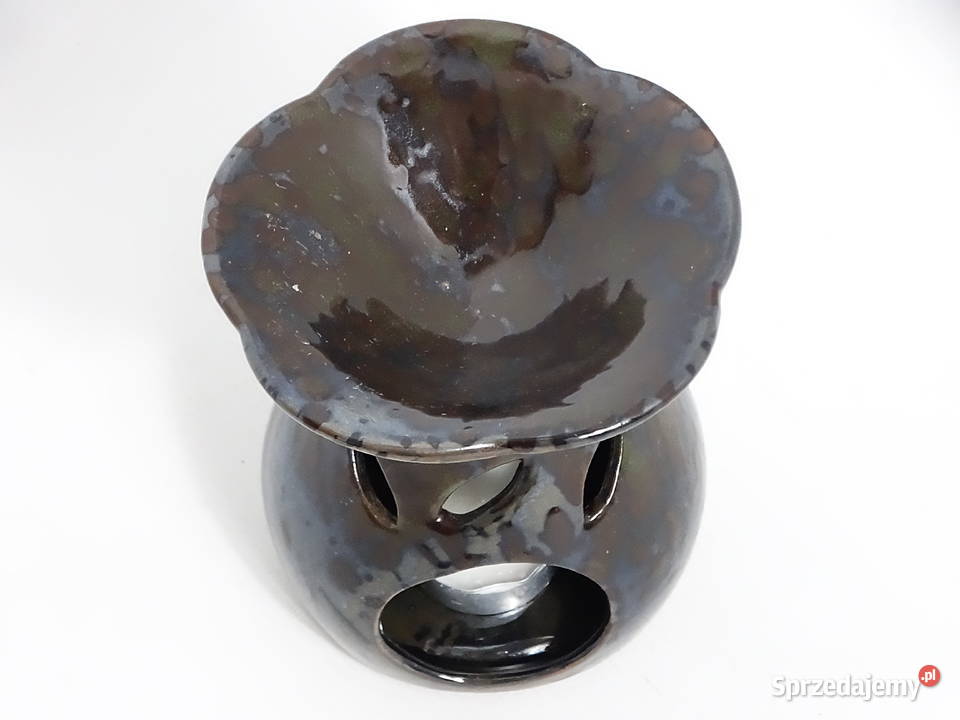 Elegancki Kominek Ceramiczny Efekt Petrol sprzedam