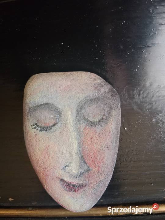 Dwa Oblicza Ręcznie Malowane Kamienie Zestaw