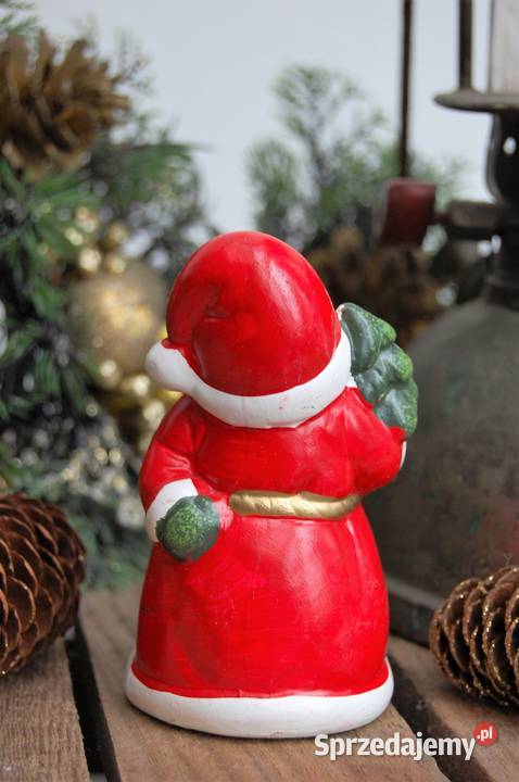 Mikołaj ceramiczny malowany figurka 10 lubelskie Lublin