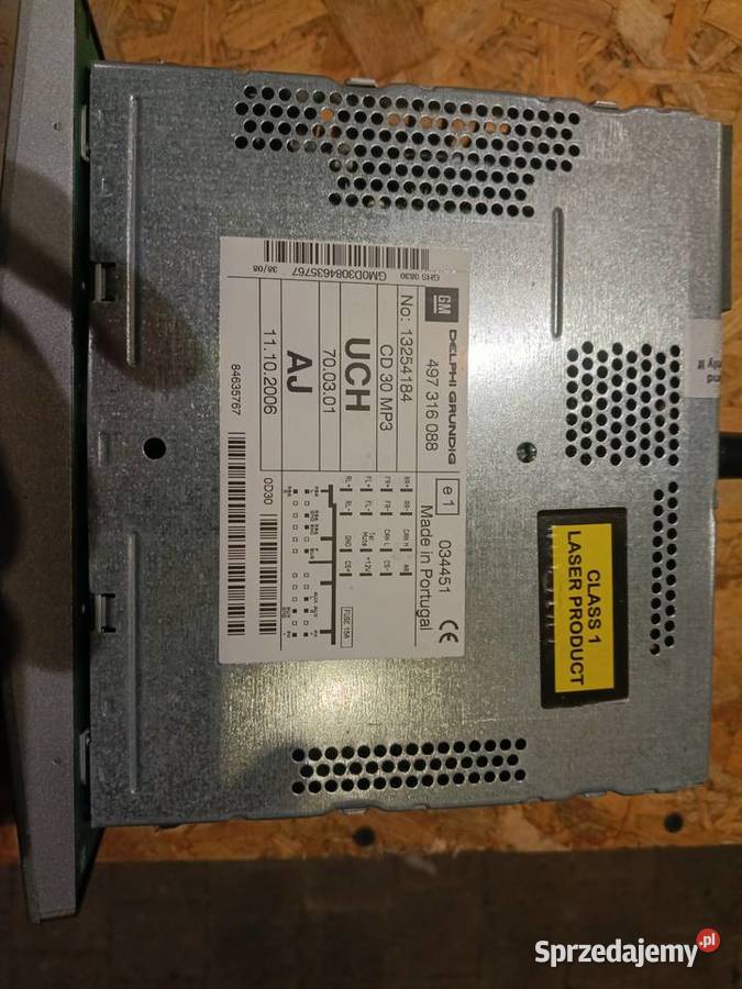 Radio Opel CD30 MP3 Delphi Grundig 13254184 osobowe Łosice