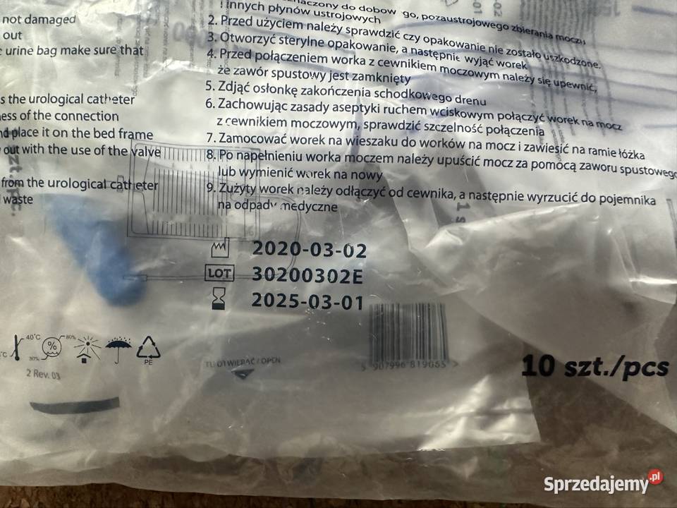 Worek na mocz worek do zbiórki moczu 2l 37 sztuk Pozostałe śląskie