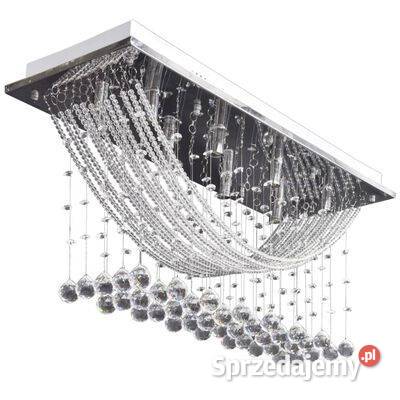 vidaXL Biała lampa sufitowa z błyszczącymi