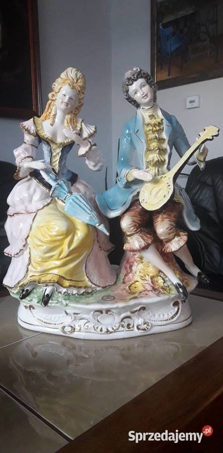 Olbrzymia posągowa figurka porcelanowa lubelskie