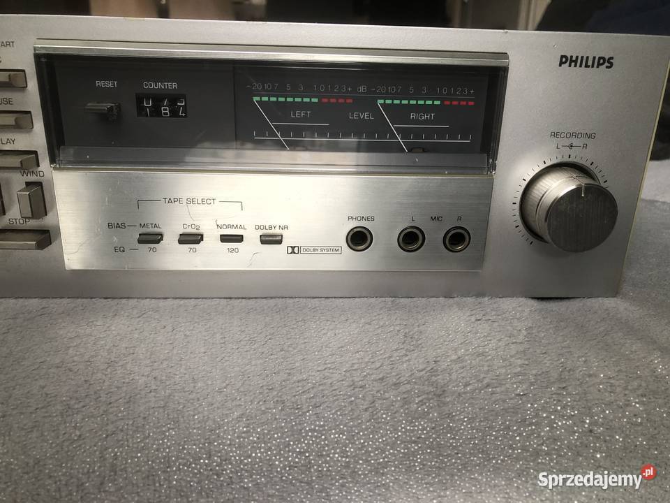 Magnetofon deck Philips F 611300 Vintage śląskie sprzedam