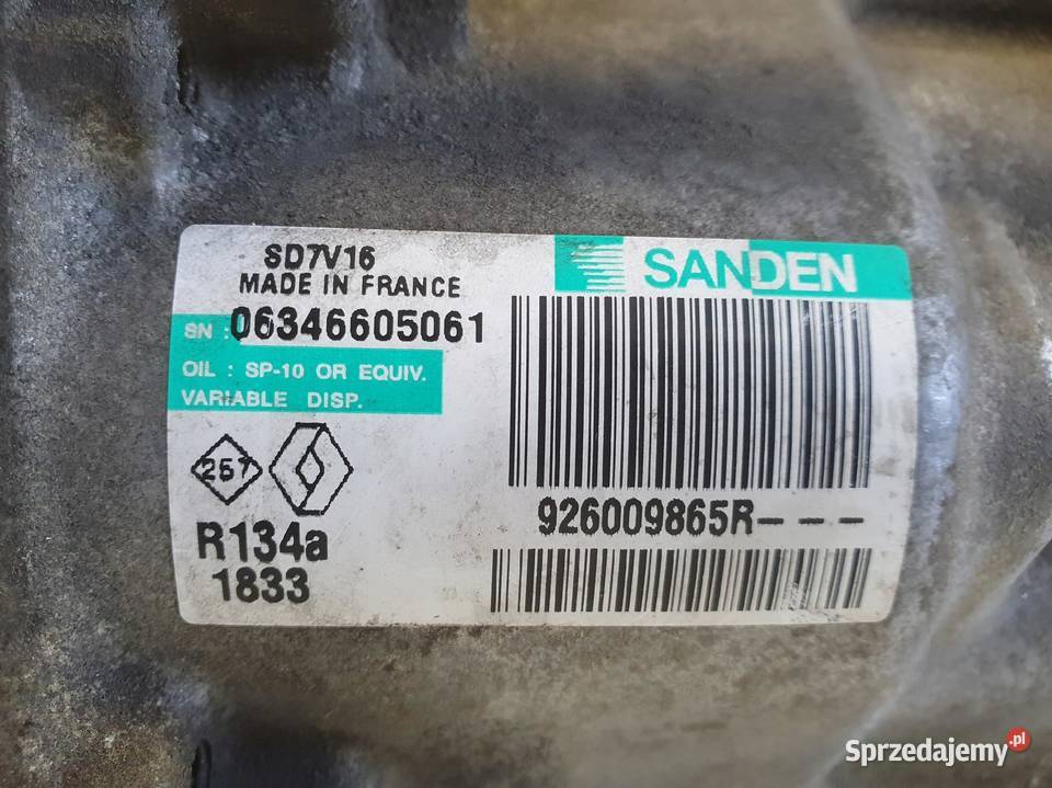 SPRĘŻARKA KLIMATYZACJI Nissan Qashqai 15 DCI
