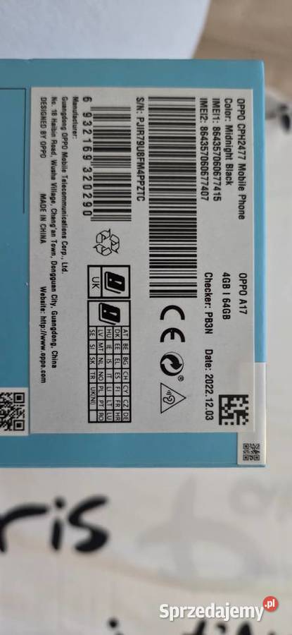 Telefon OPPO A17 wielkopolskie