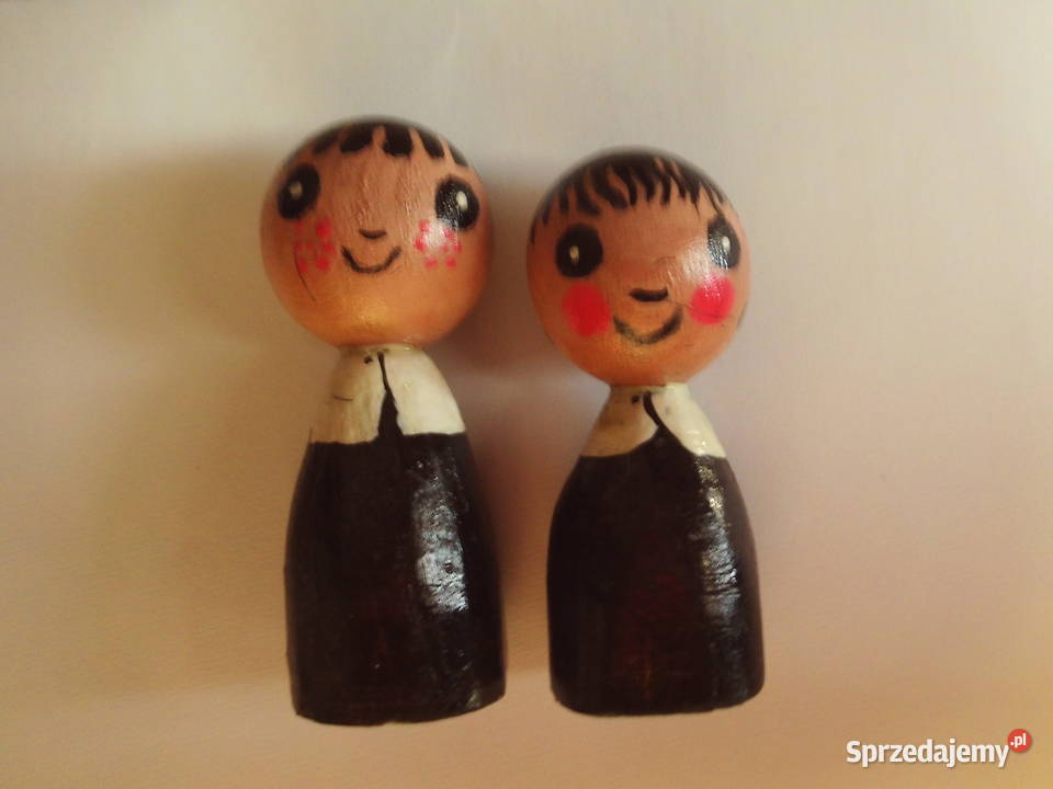 Jacek i Agatka Drewniane figurki dwa rodzaje Kalisz