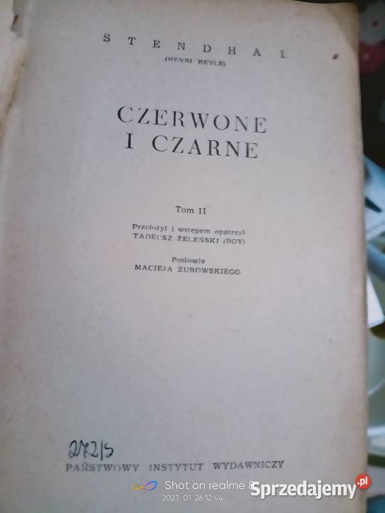 Czerwone i czarne Stendhal antykwariat Warszawa