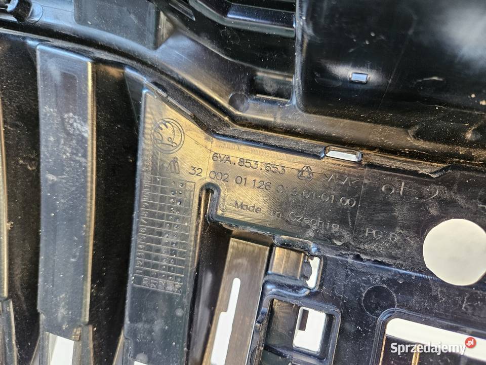 SKODA FABIA IV 4 GRILL ATRAPA ZDERZAKA PRZÓD wielkopolskie Międzychód sprzedam