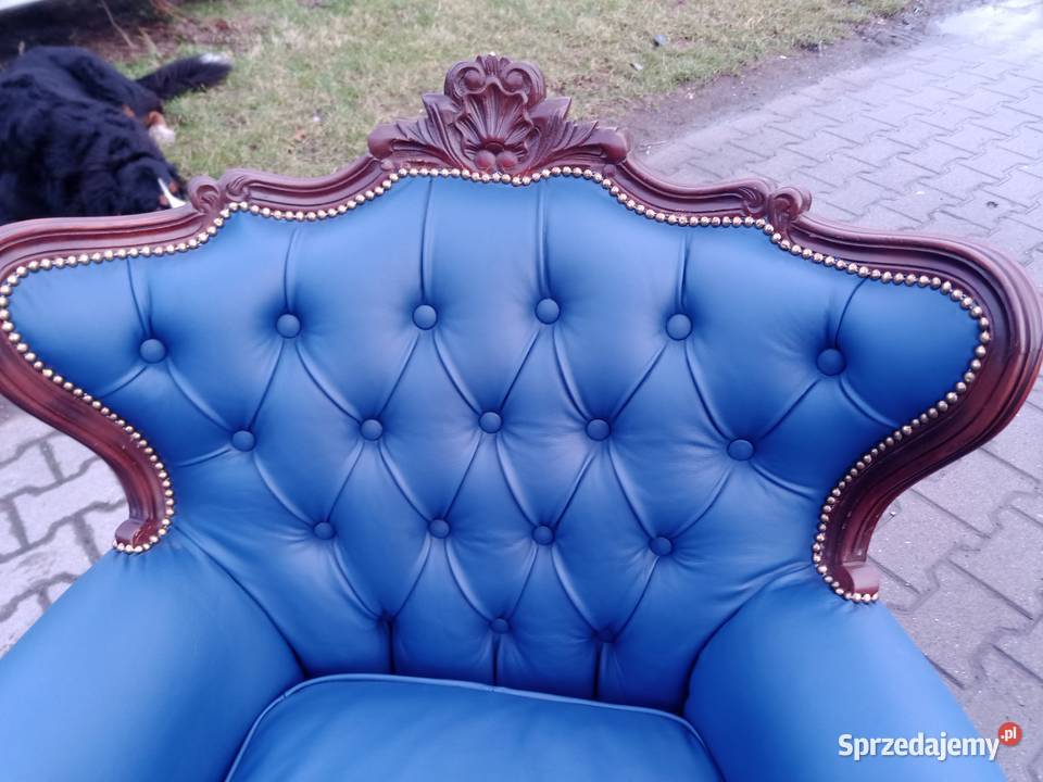 Komplet Ludwik Rzeźbiony 311 NOWA skóra śląskie Kozy