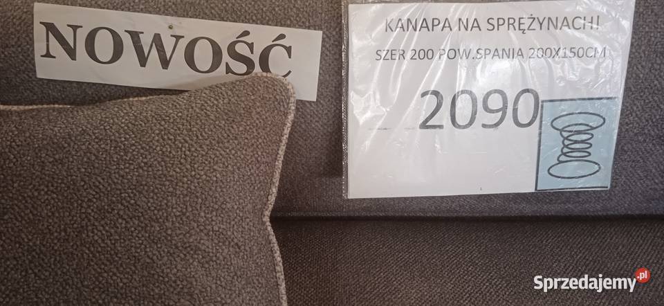KANAPA NA SPRĘŻYNACH Chełmża sprzedam