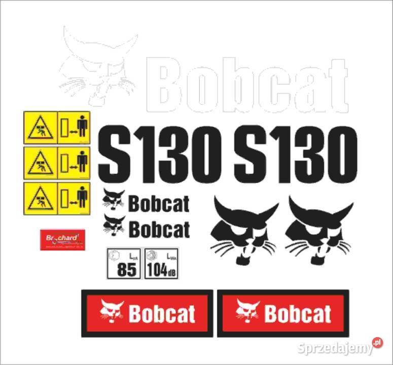 Naklejki Bobcat S 130 mocny klej odporne lamiant Pleszew