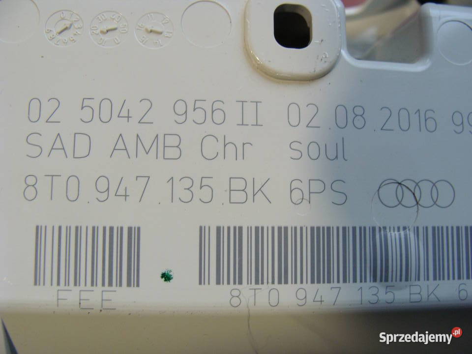 AUDI A5 S LINE PANEL LAMPKA KABINY 8T0947135BK Goleniów