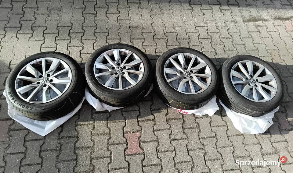 Koła Alufelgi 5x112 letnie VW Golf 20555 R17 Bełchatów sprzedam