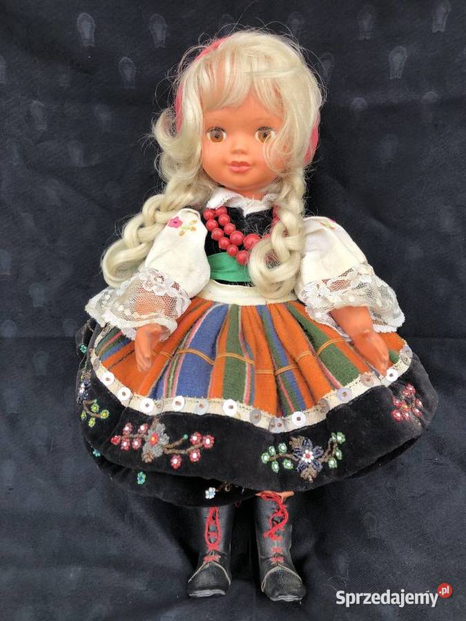 Łowiczanka Lalka strój Łowicki łódzkie