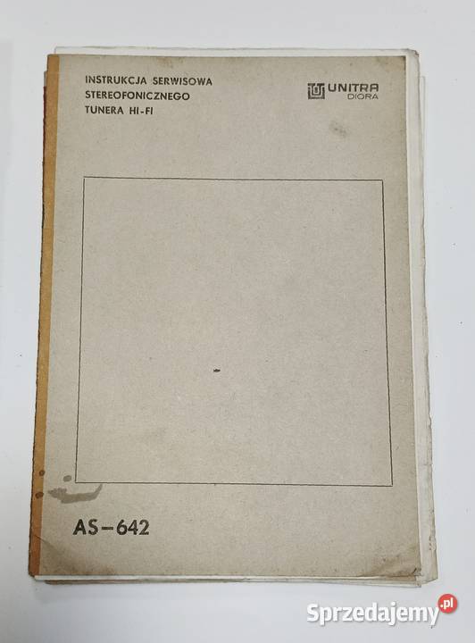 Oryginalna instrukcja serwisowa tunera AS642 Bogatynia