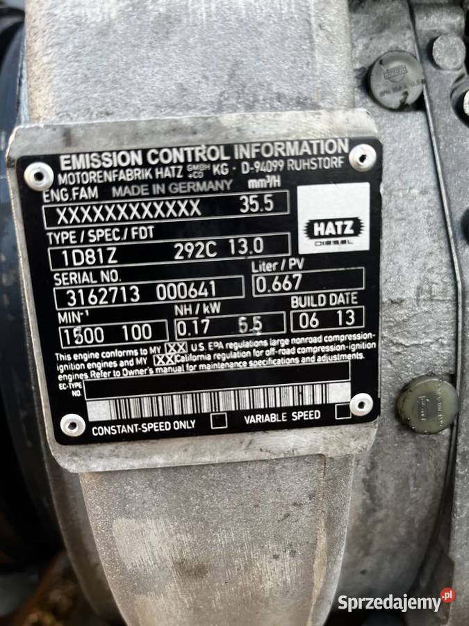 Silnik Hatz Supra Chojnów