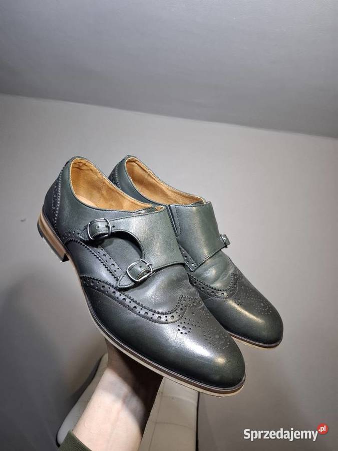 Badura 43 skórzane buty męskie monki eleganckie Kraków