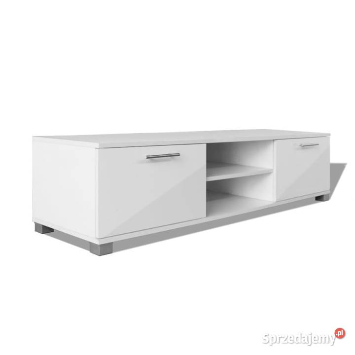 Szafka pod TV wysoki połysk biała 120x405x35 Warszawa