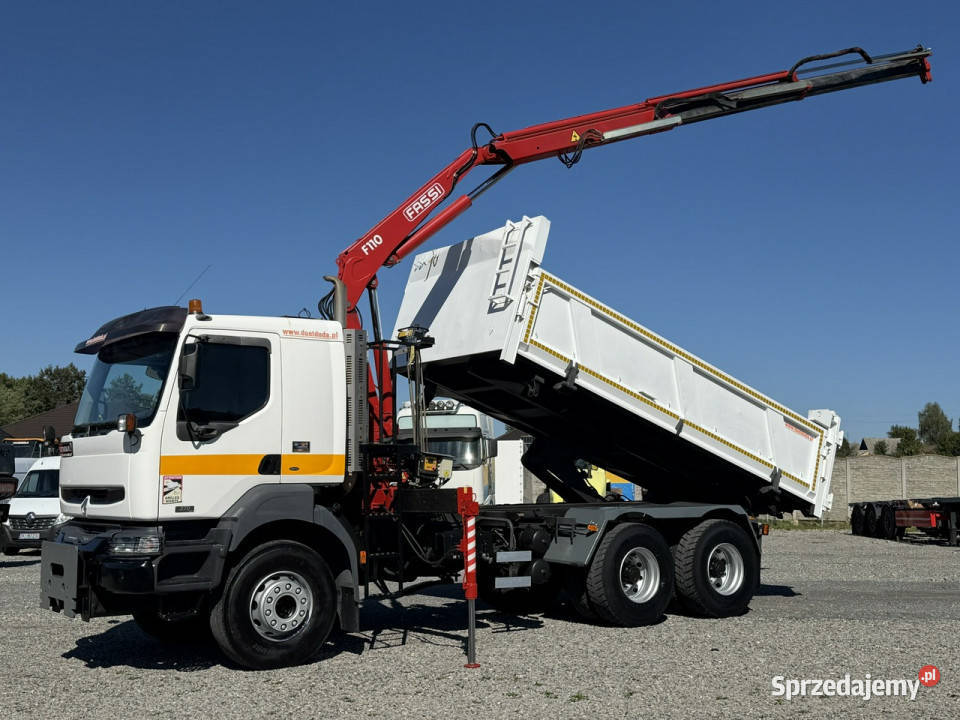 Renault Kerax 26370 6x4 Mocny HDS FASSI F110 Bez pierwszy właściciel Motoryzacja świętokrzyskie Widełki