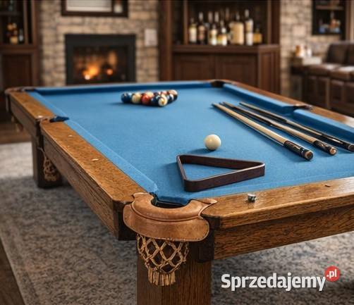 Bilard stół DREWNIANY kamień skóra nowy Katowice