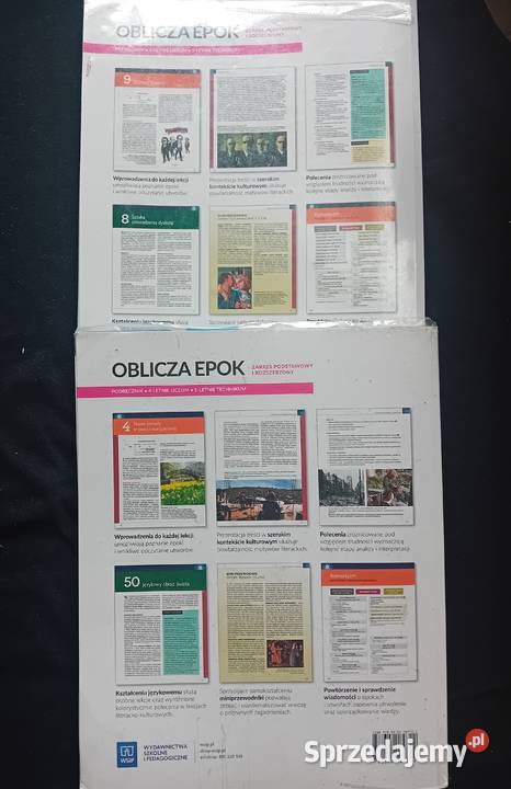 Język polski Oblicza epok 21 i 22 całość Wydanie tradycyjny podręcznik Koźminek