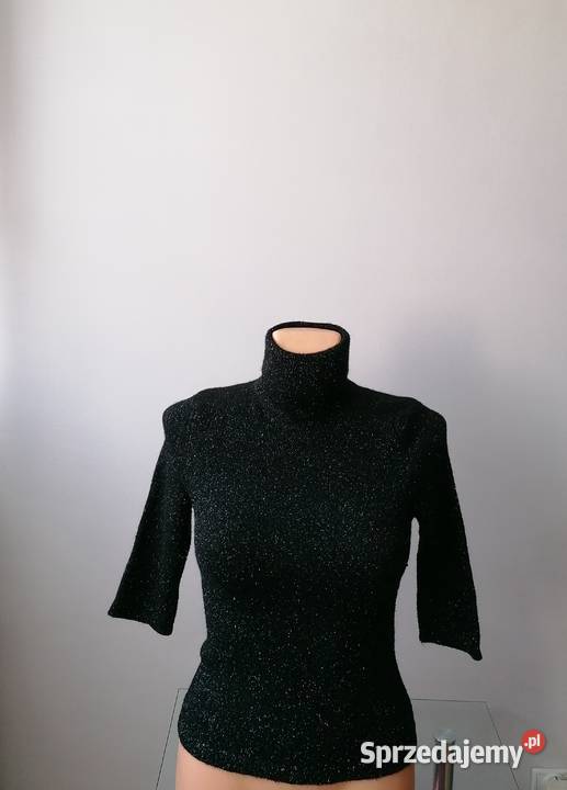 DAMSKI BŁYSZCZĄCY CZARNY GOLF R UNIWERSALNY Łódź