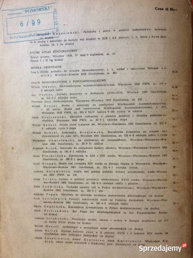 3103 Początki Nadmorskich Miast Na Pomorzu Szczecin