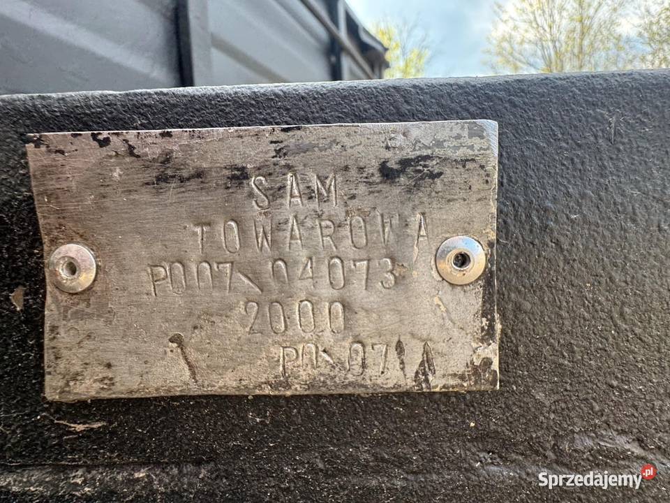 Przyczepą tandem zaczep sztywny i hamulec Niechcice