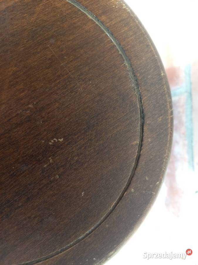 Kwietnik dębowy okrągły drewniany Stojak na