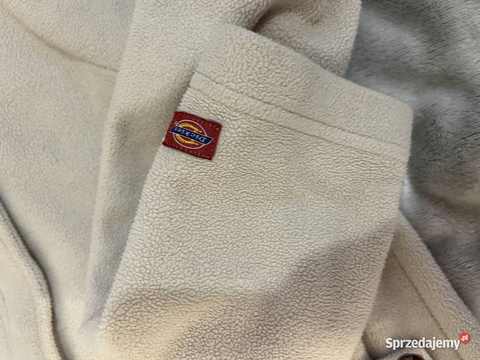 Kremowy płaszcz sweter długi polarowy Dickies Jasło sprzedam