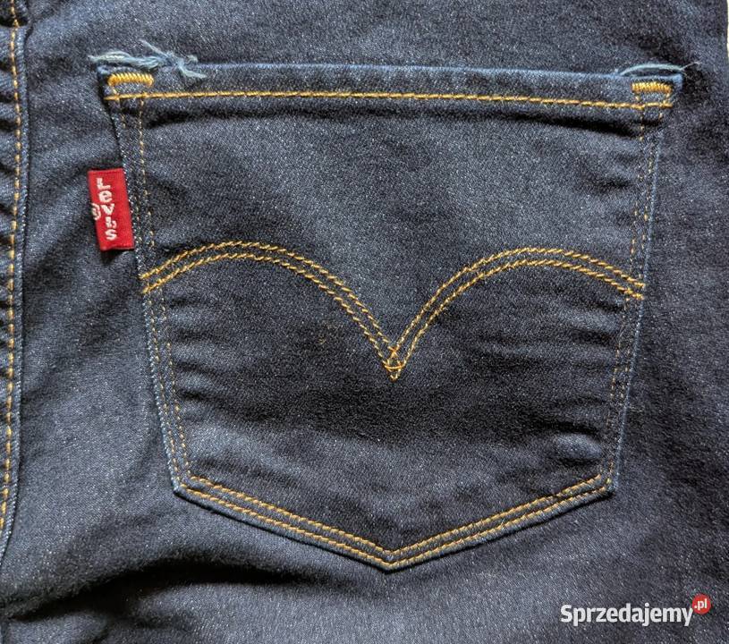Levis Mile High Super Skinny Jeansy Blue Denim Warszawa sprzedam