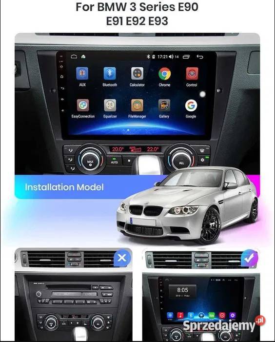 Radio 2din Android 13 BMW E90 E91 E92 E93 wifi Ożarowice