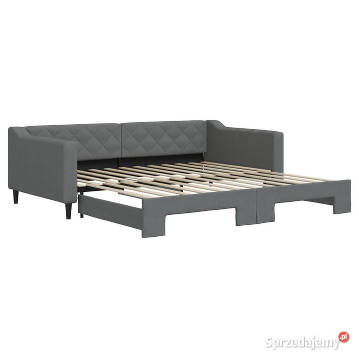 Sofa rozsuwana ciemnoszara tkanina 100x200 mazowieckie Warszawa