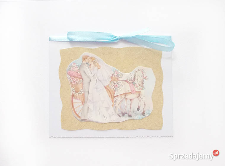 ślub kartka bez życzeń pastelowa kartka na ślub Rzeszów