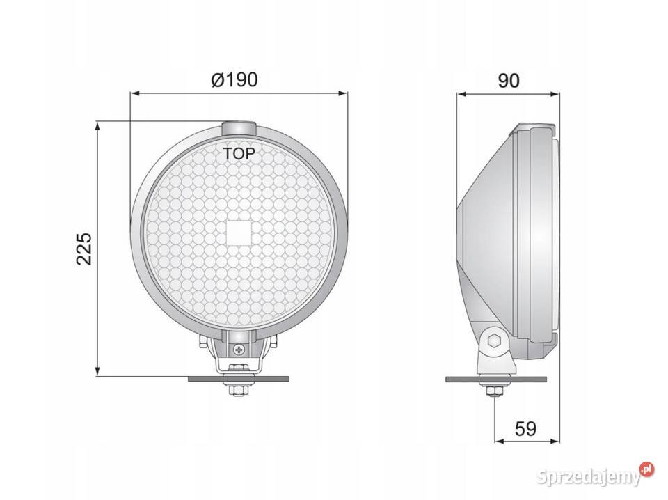 Lampa robocza okrągła duża 052044300 Wesem podkarpackie