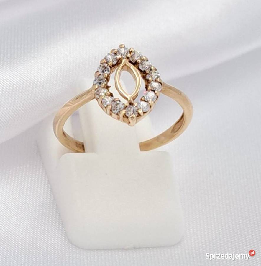 Pierścionek r11 Złoty pr585 Glamour Z677 złote Poznań