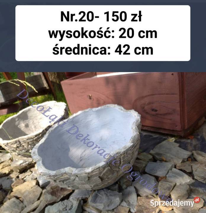 20 Donica kwiat z kamienia naturalnego Donice Długołęka-Świerkla