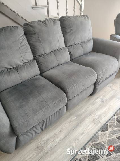 Kanapa fotel szara 220cm Filipowice