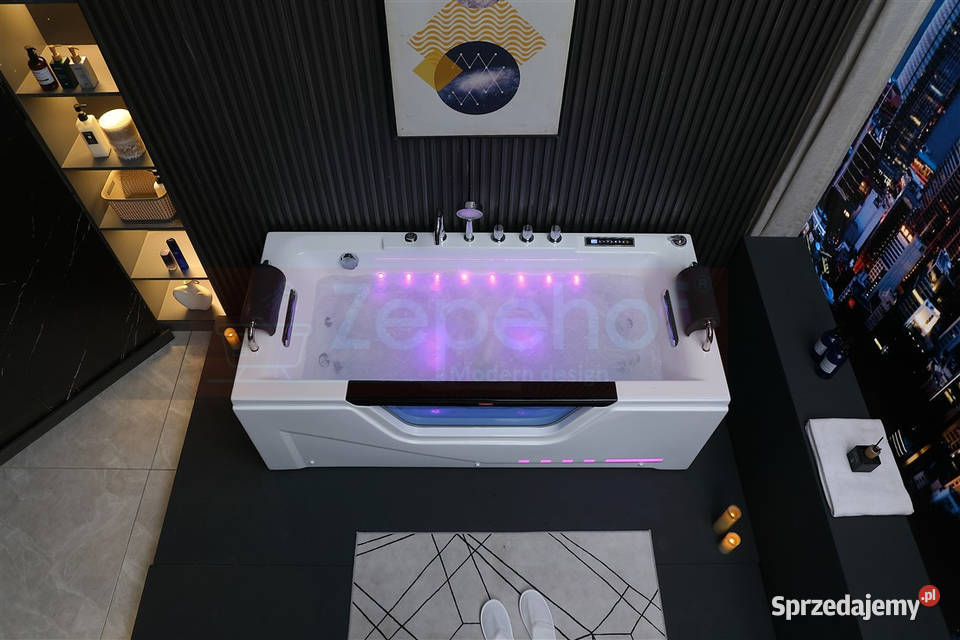 Wanna z hydromasażem BC638B prostokątna Grabówka