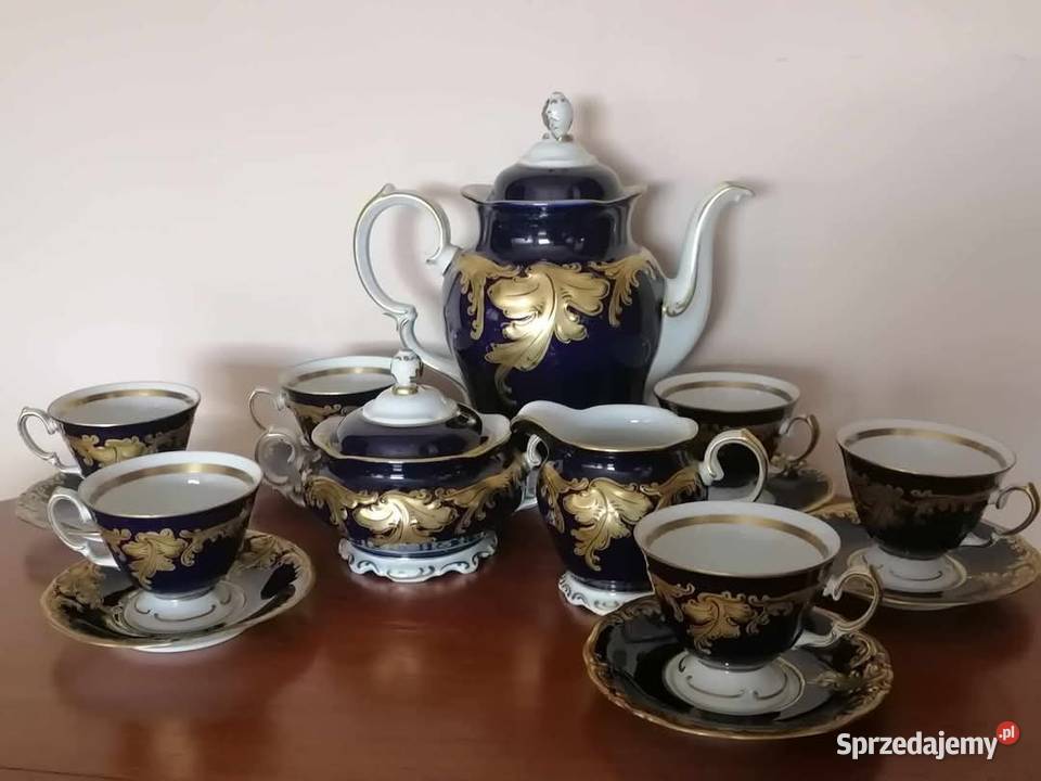Serwis porcelanowy kobalt Wawel PRL Wałbrzych sprzedam